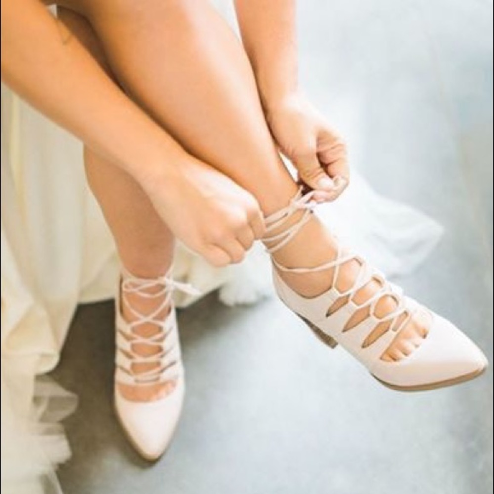 Anthropologie Seychelles Lace-Up Boot Wedding shoe